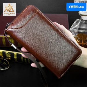 ​Elegant Leather Long Zipper Wallet